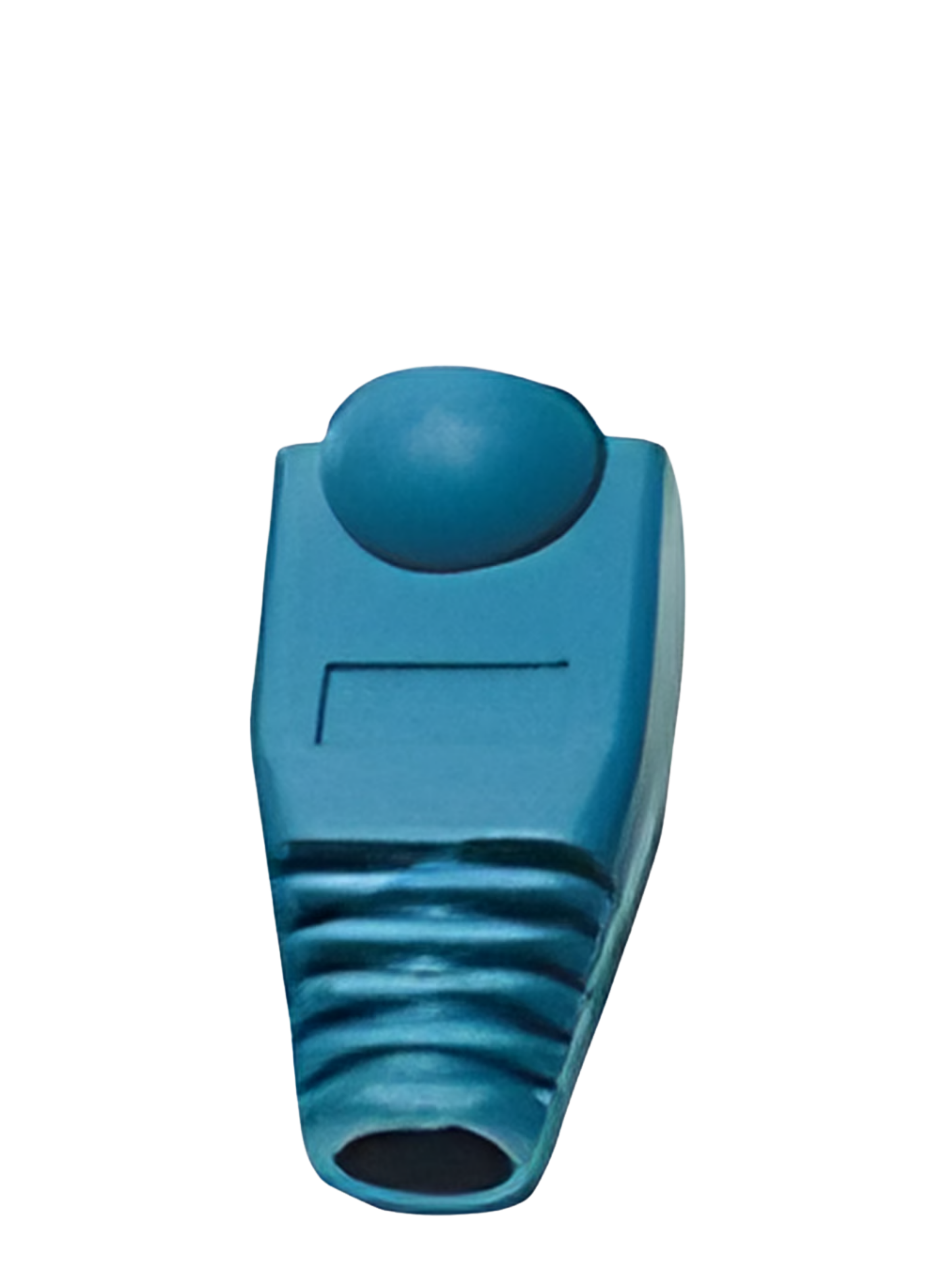 Bota Plástica para Protección de Plug RJ45, Color Azul
