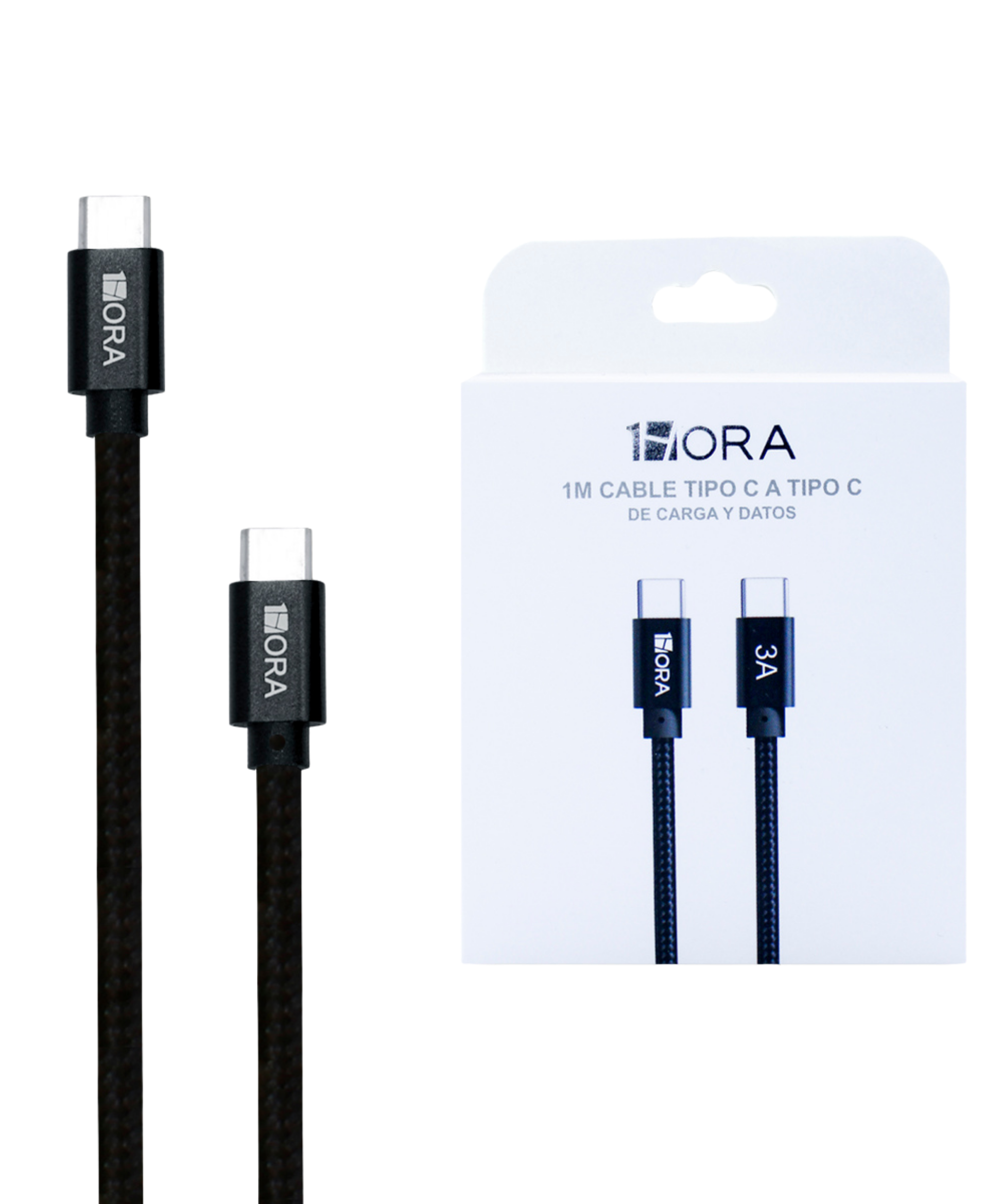 CABLE 1 HORA TIPO C A TIPO C CAB265 3A AGUJETA