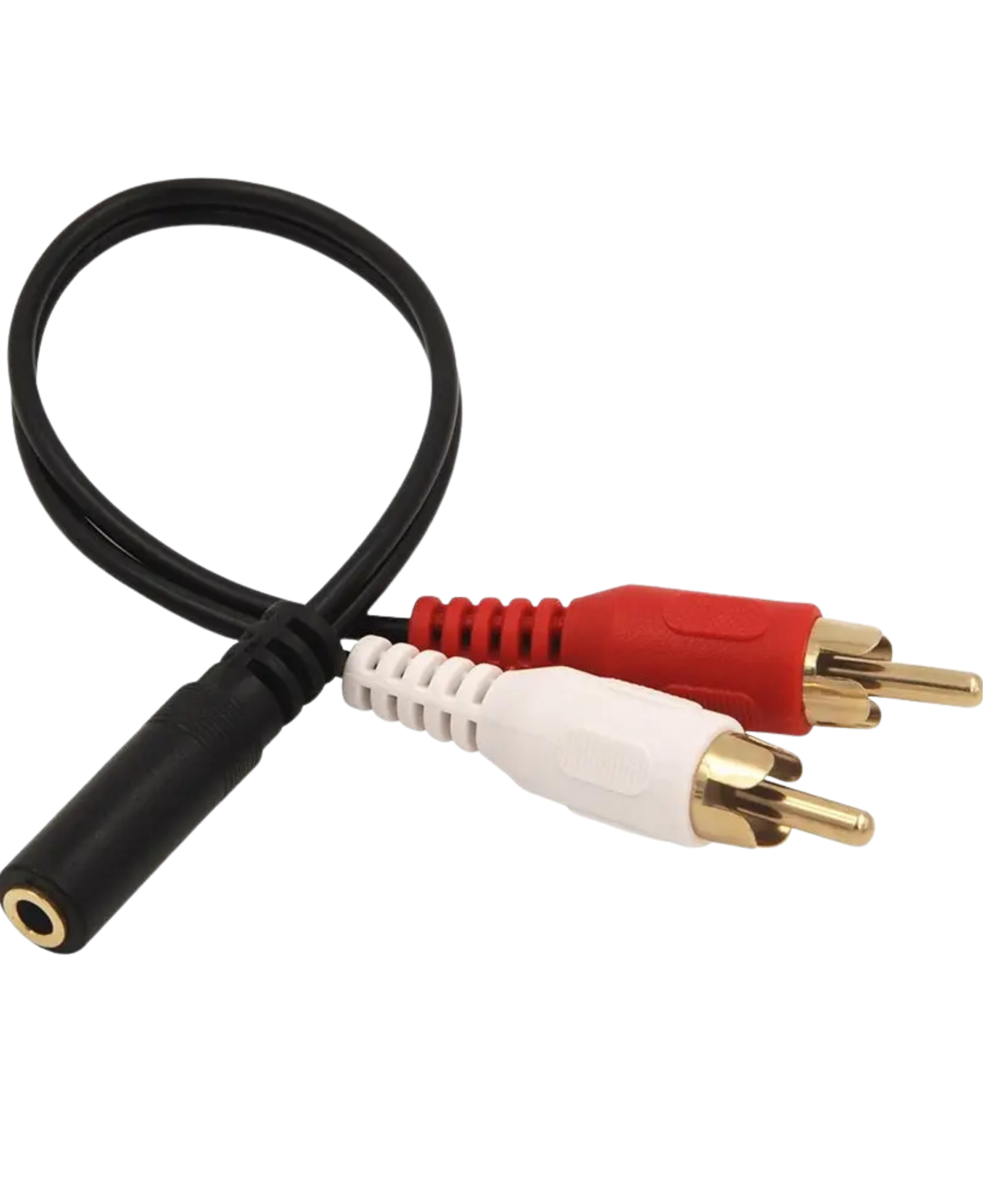 Cable Adaptador 2 Rca Machos A Jack 3.5mm Hembra Estereo