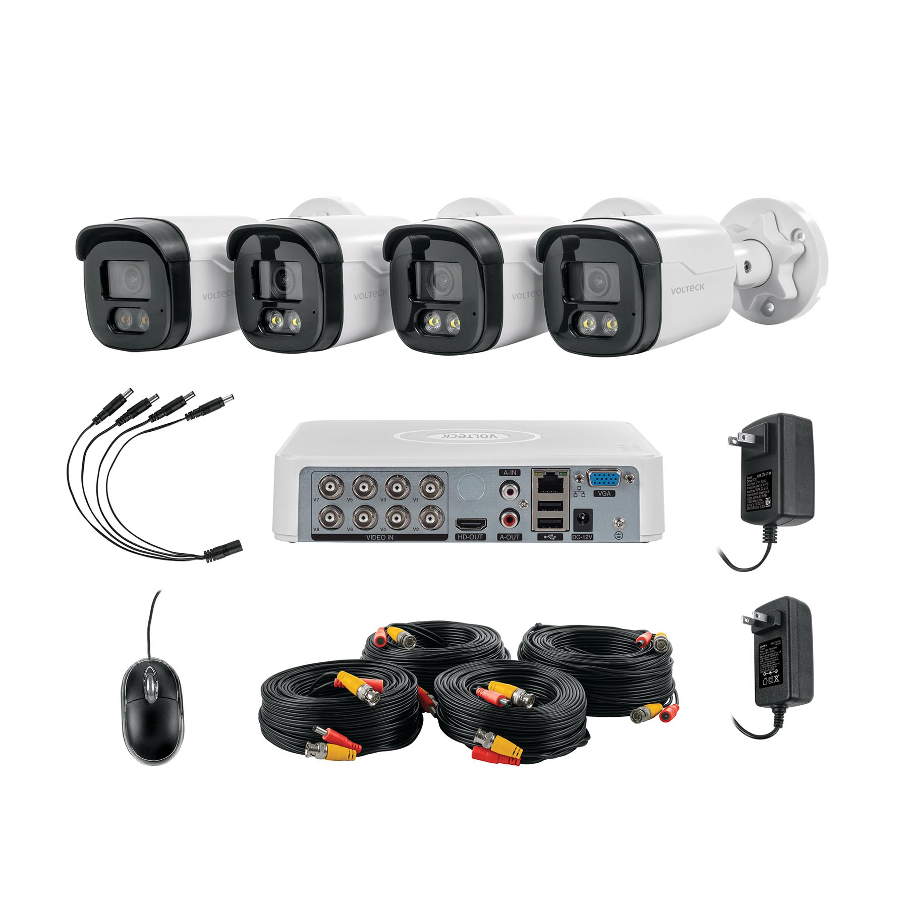 Cable y conector para CCTV, C - -8A 2.8 mm, Volteck (clave CIV-KI-GA, código 49588)
