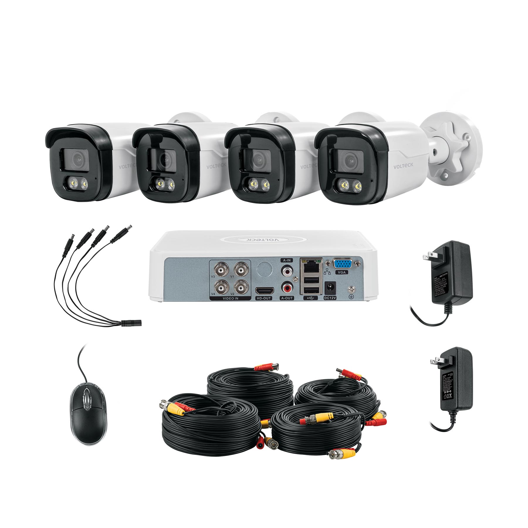Cable y conector para CCTV, Volteck (clave Visi, código 49586)