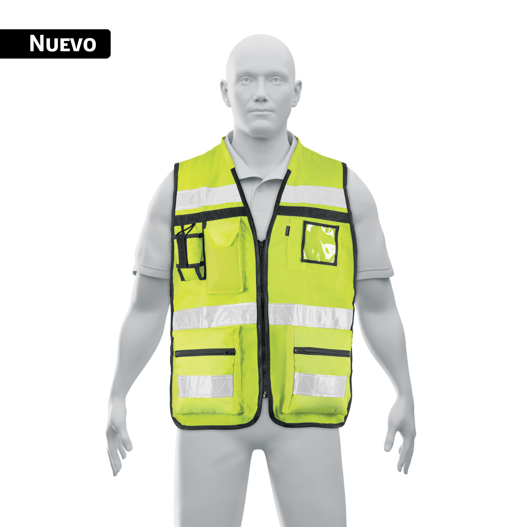 Chaleco de seguridad, Am ll Unitalla 350 g, Truper (clave CHS-900Y, código 104576)