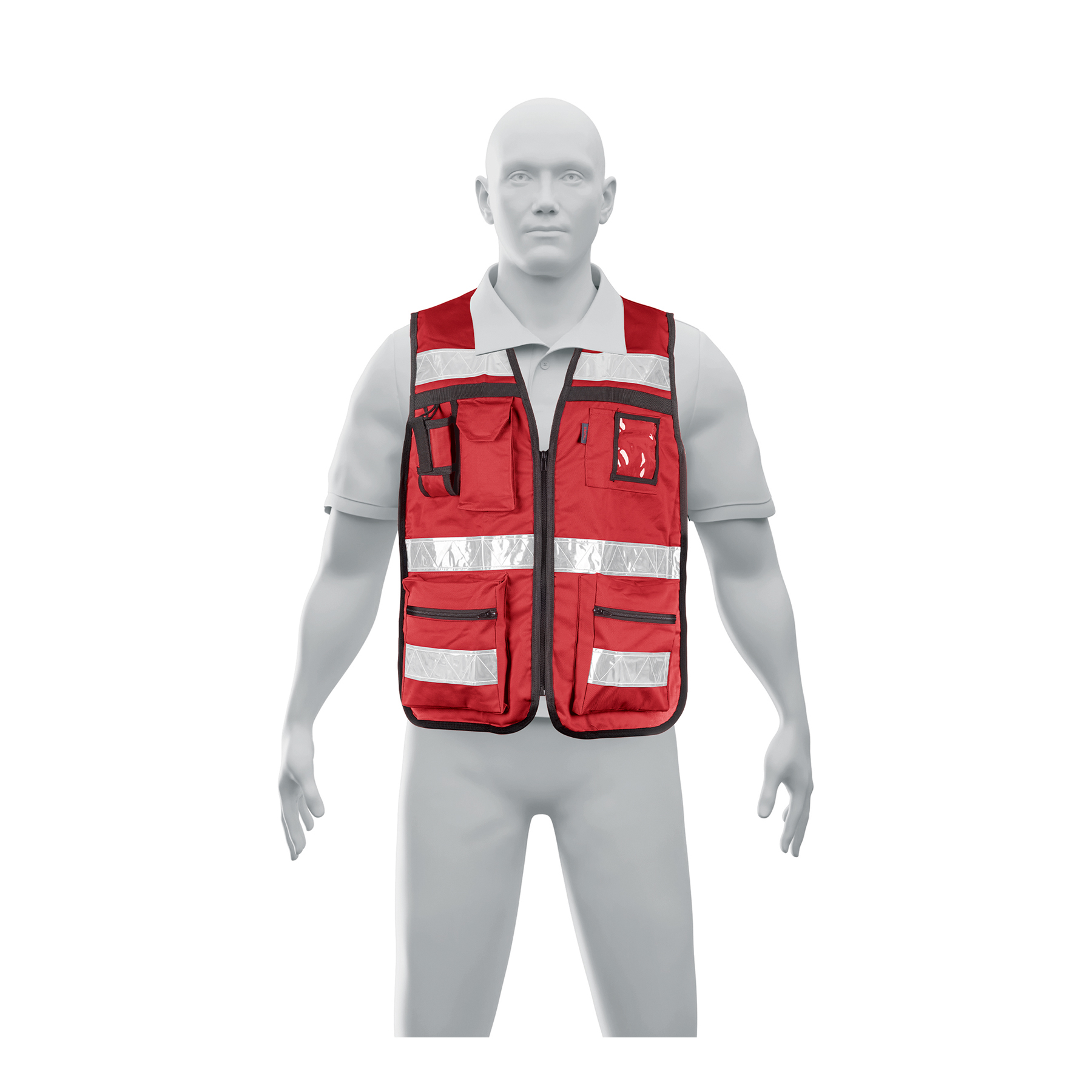 Chaleco de seguridad, Rojo Unitalla 350 g, Truper (clave CHS-900R, código 14663)