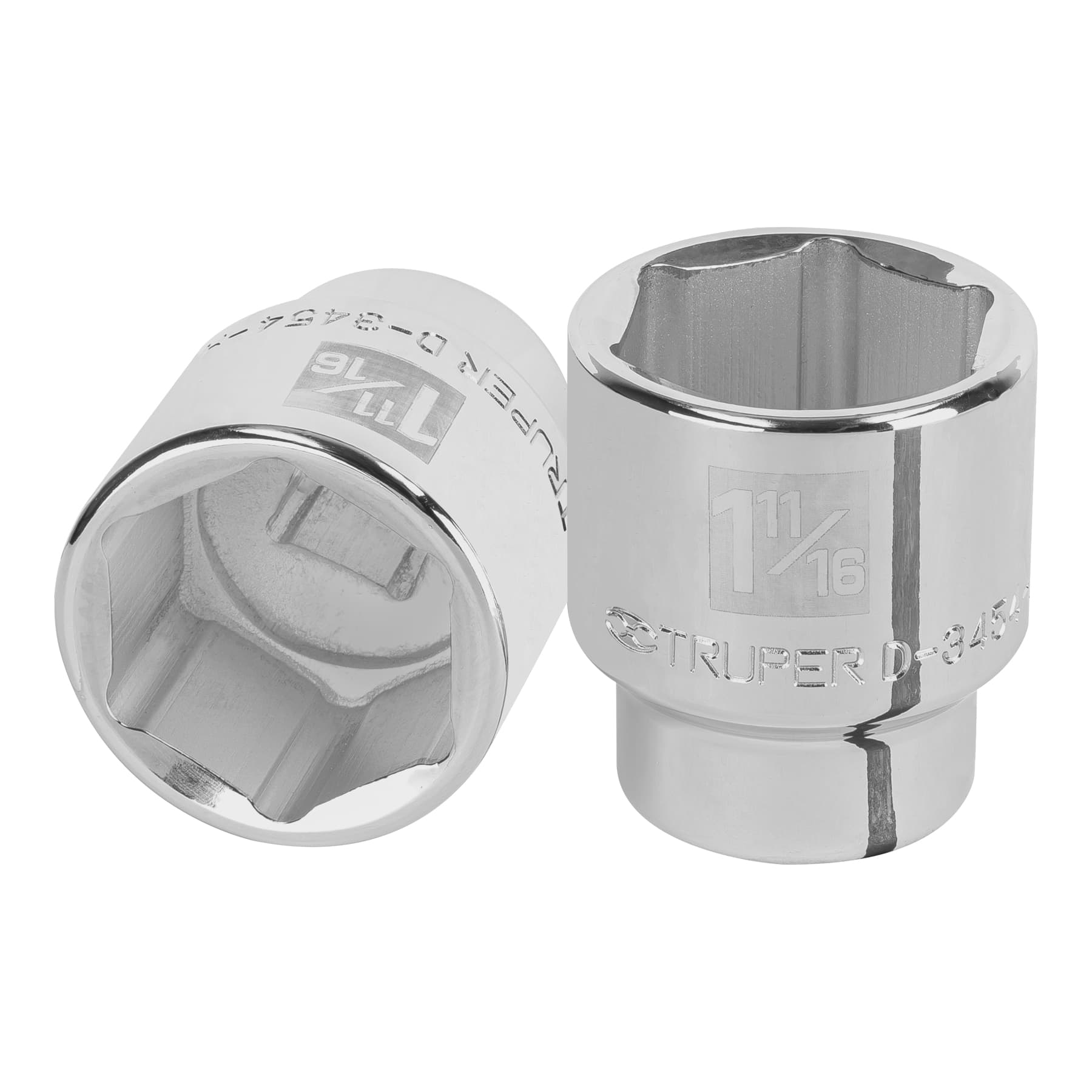 Dado, matraca y accesorio, 18, Truper (clave D-3454-H, código 13835)