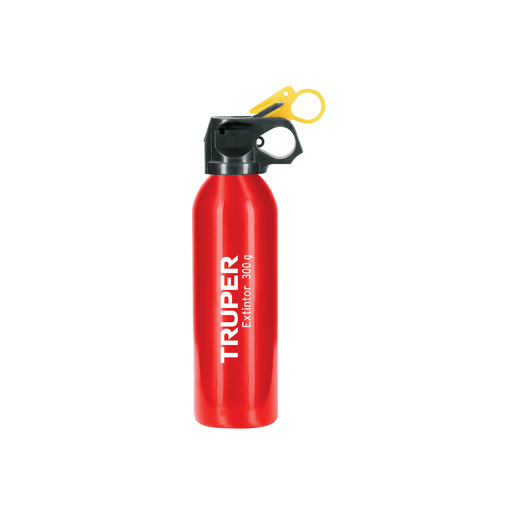 Extintor y señalamiento de seguridad, 0.7 P 1.8 P 300 g 430 g 6 × 23 cm 2 18, Truper (clave EXT-300, código 101173)