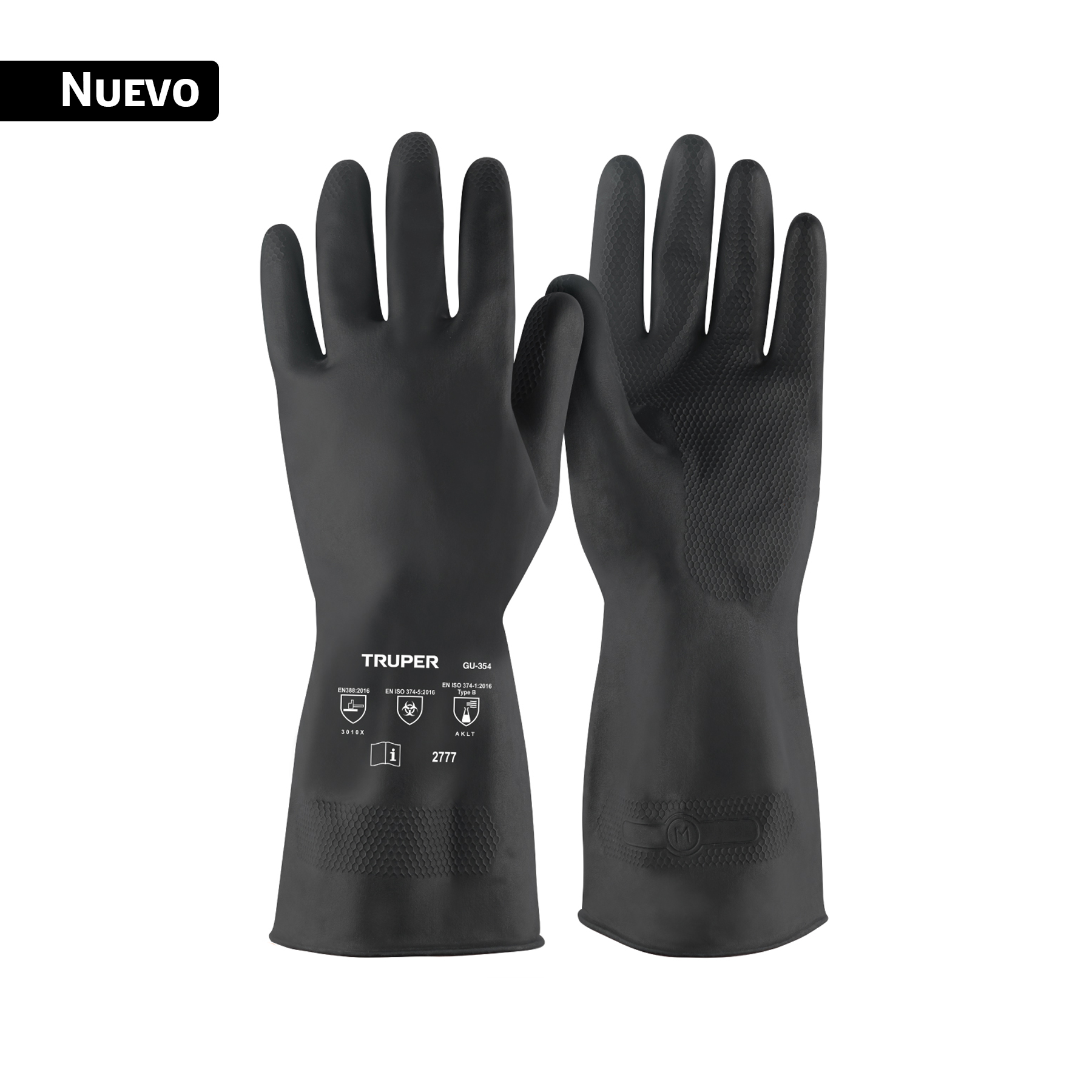 Guante para protección química, 6 72, Truper (clave GU-354, código 103971)