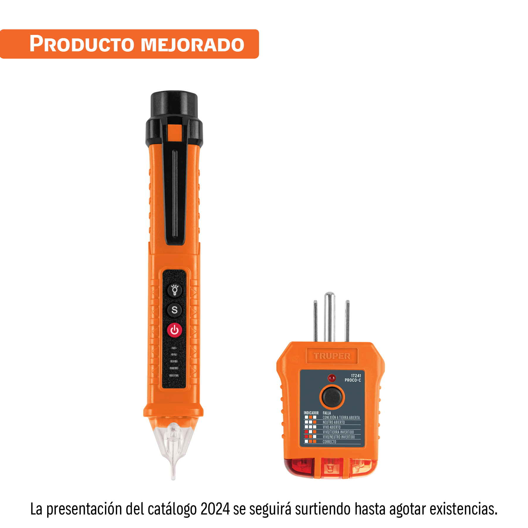 Probador eléctrico, P O O-5, Truper (clave PROVO-5K, código 103980)