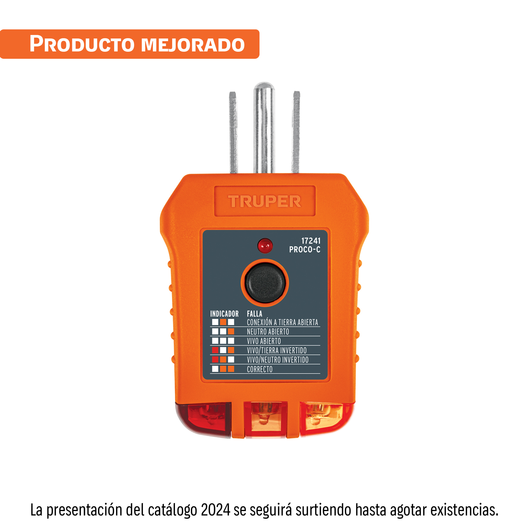 Probador eléctrico, Truper (clave PROCO-C, código 17241)
