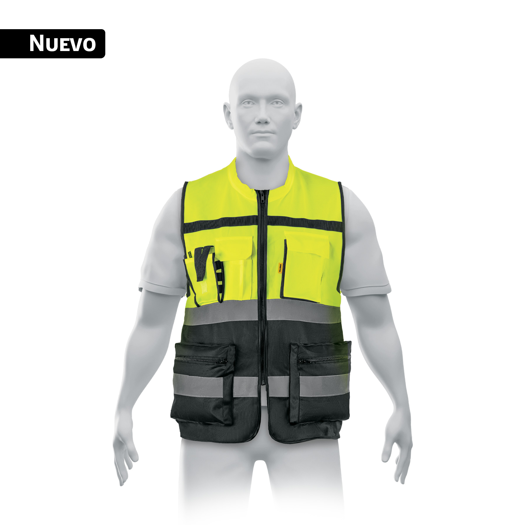 Chaleco de seguridad, Am ll Unitalla 209 g, Truper (clave CHS-300Y, código 29844)