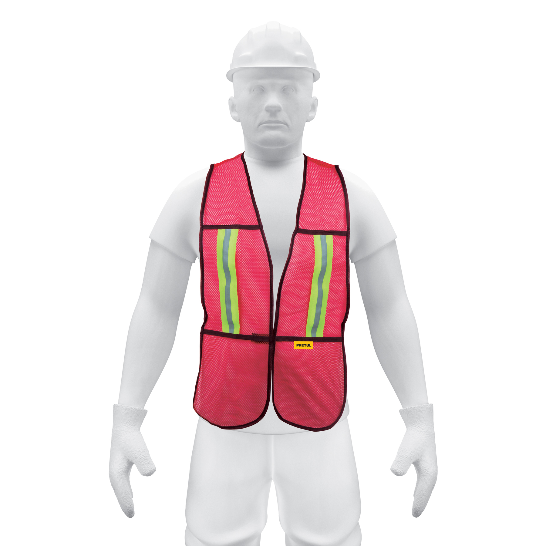 Chaleco de seguridad, Rojo Unitalla 57 g, Truper (clave CHS-200R, código 21028)