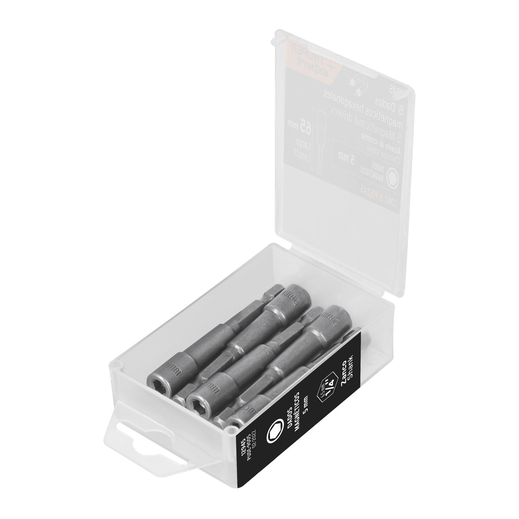 Dado y extensión magnética, PU -9005 5 mm, Truper (clave PUDE9005, código 12945)