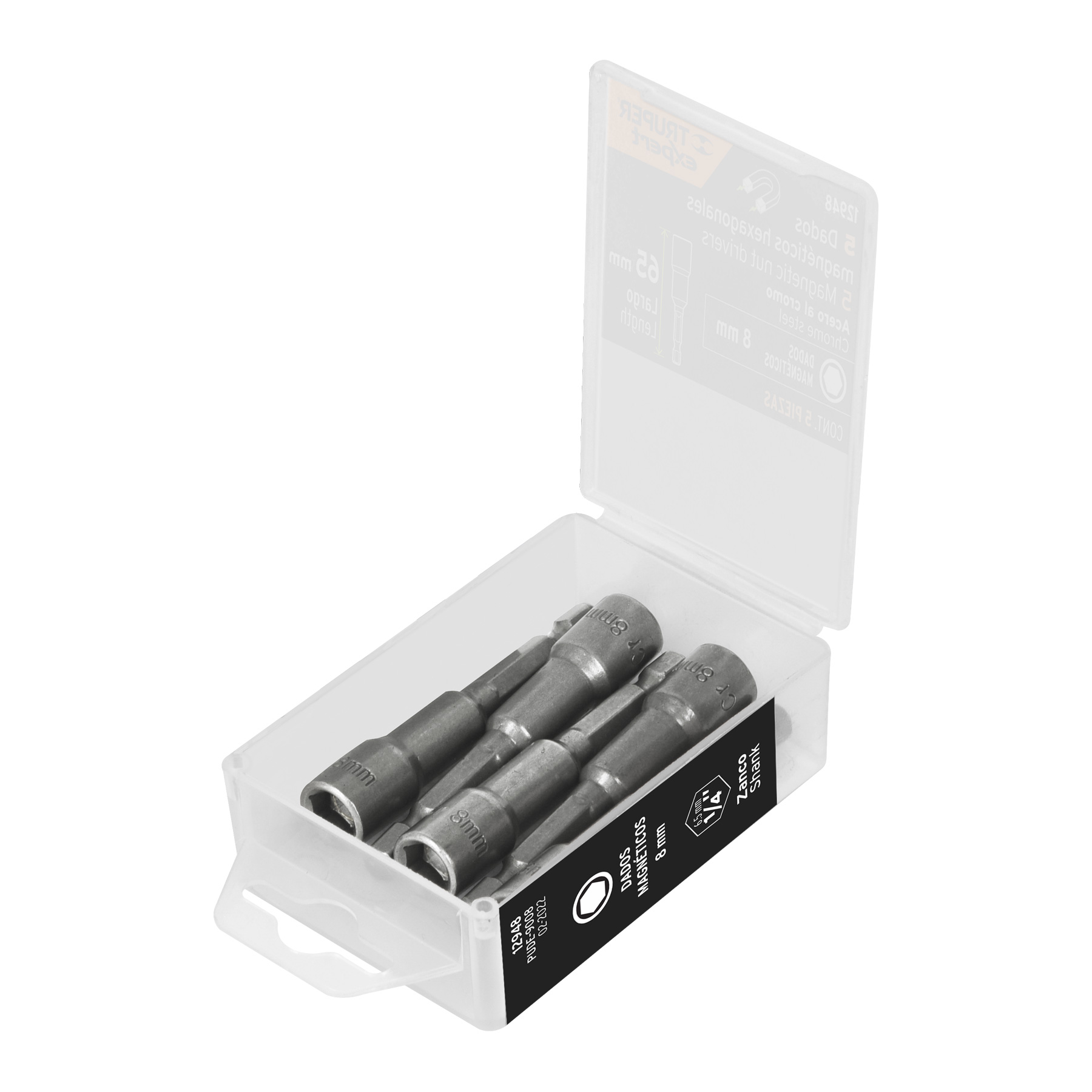Dado y extensión magnética, PU -9008 8 mm, Truper (clave PUDE-9008, código 12948)