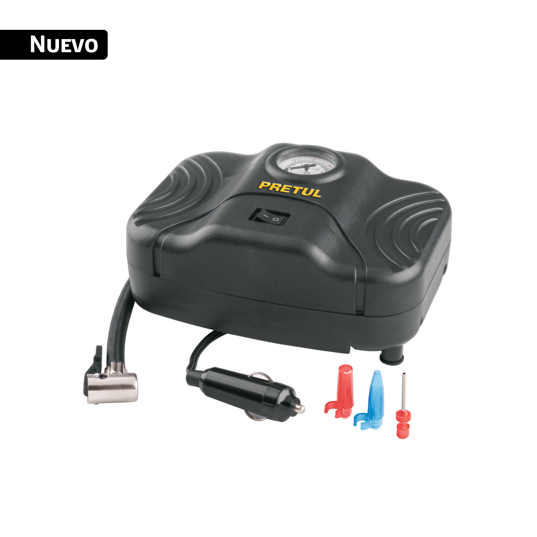 Inflador portátil para automóvil, Truper (clave COMP-12P, código 21689)