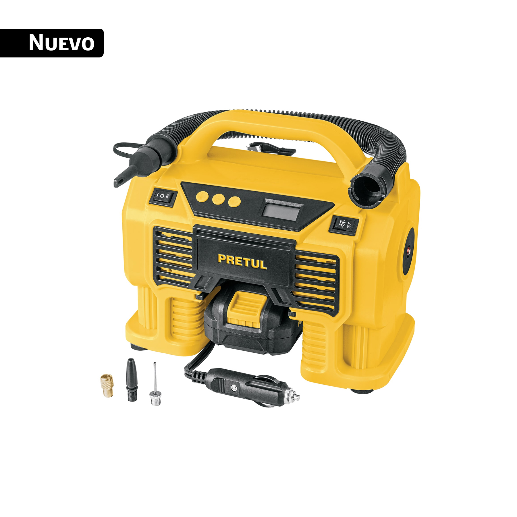 Inflador portátil para automóvil, Truper (clave COMPI-20P, código 29073)
