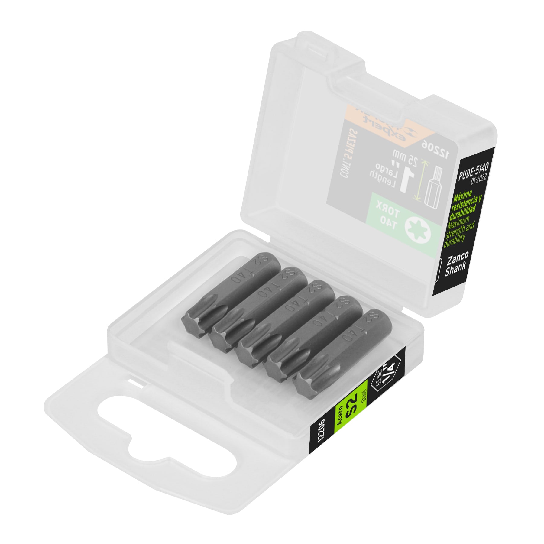 Punta para destornillador, T40, Truper (clave PUDE-5140, código 12206)