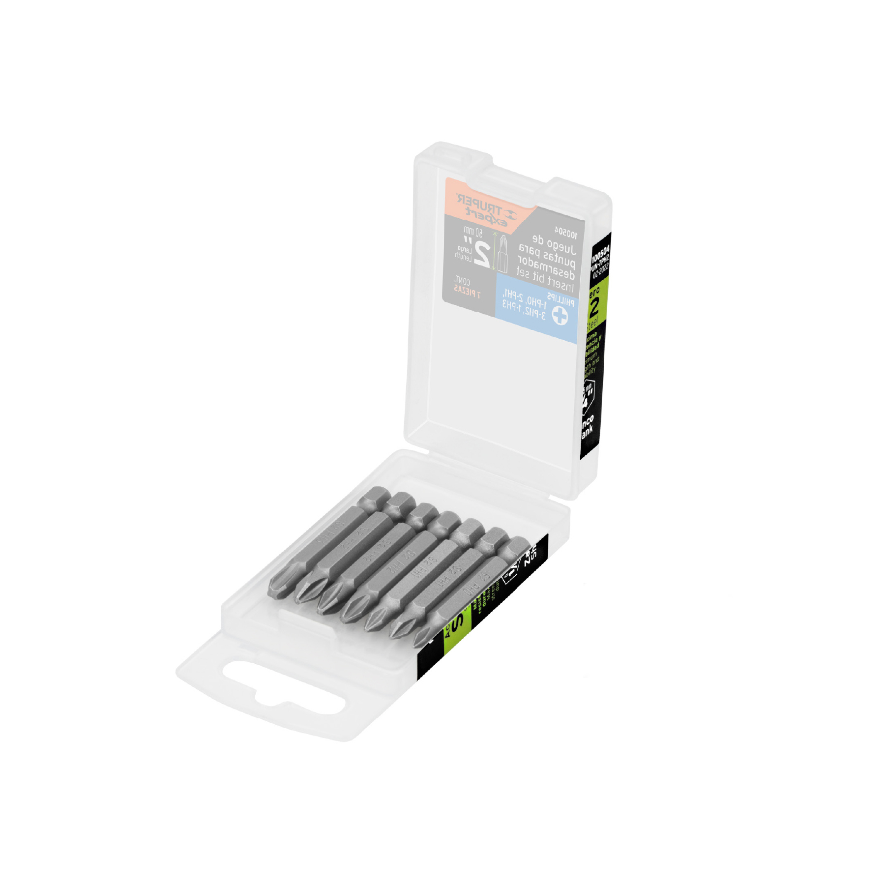 Punta para destornillador, Truper (clave PUN-7PH2, código 100504)