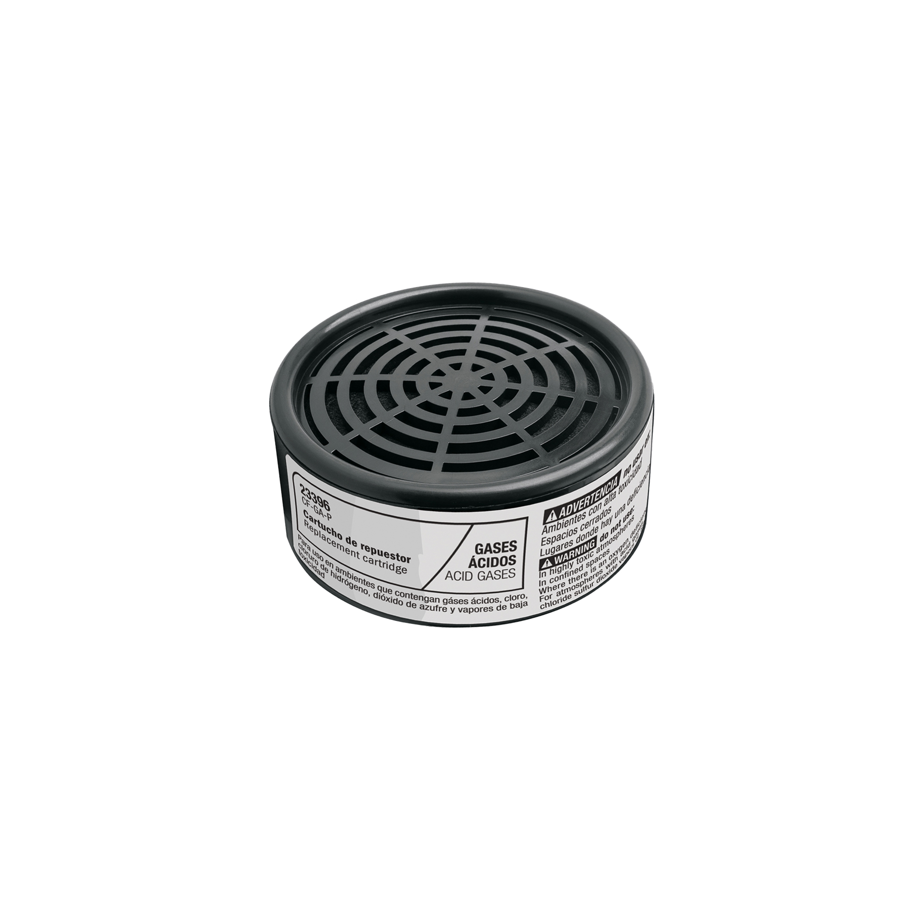 Respirador y filtro de seguridad, Cartucho para gases ácidos, Truper (clave CF-GA-P, código 23396)