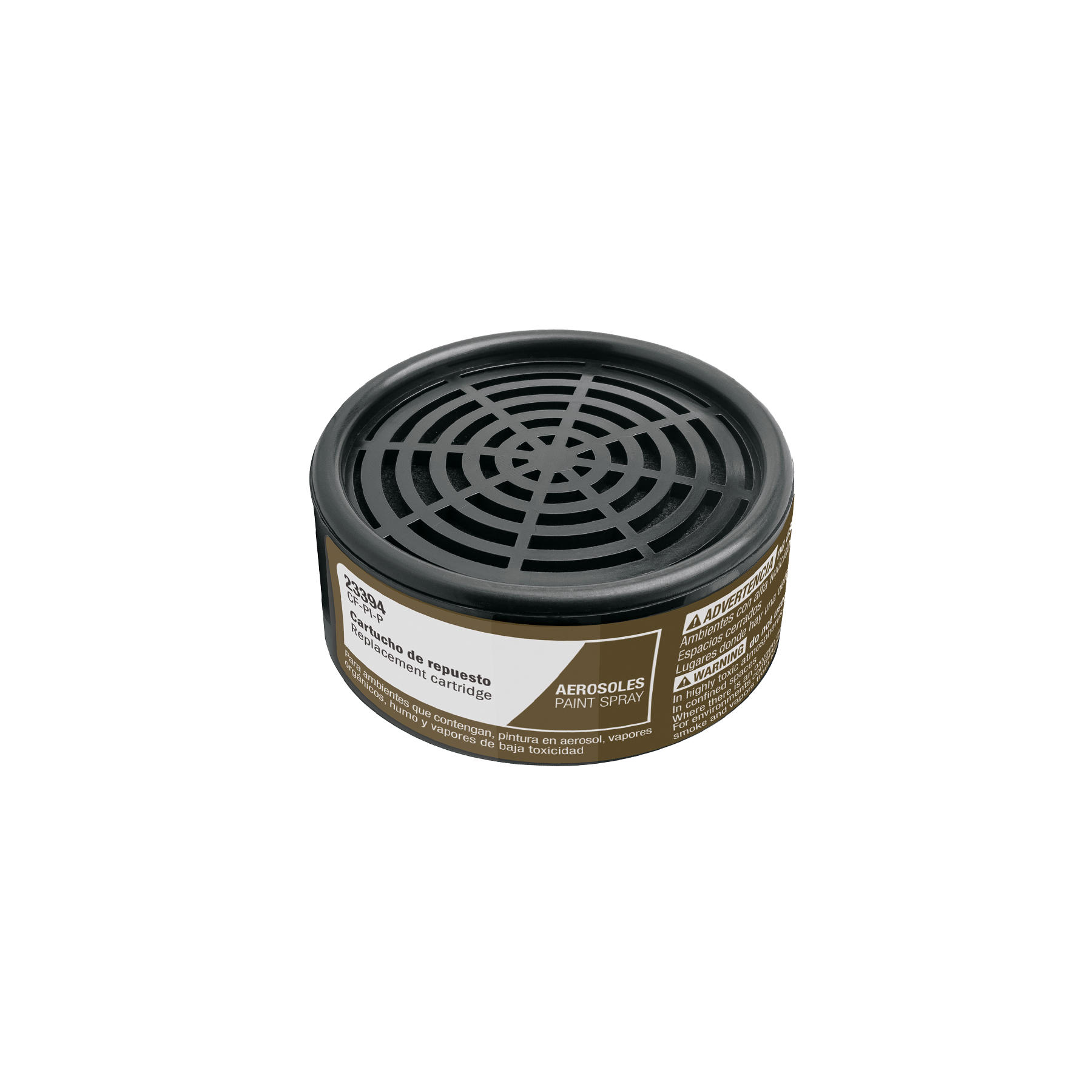 Respirador y filtro de seguridad, Cartucho para pintura en spray, Truper (clave CF-PI-P, código 23394)