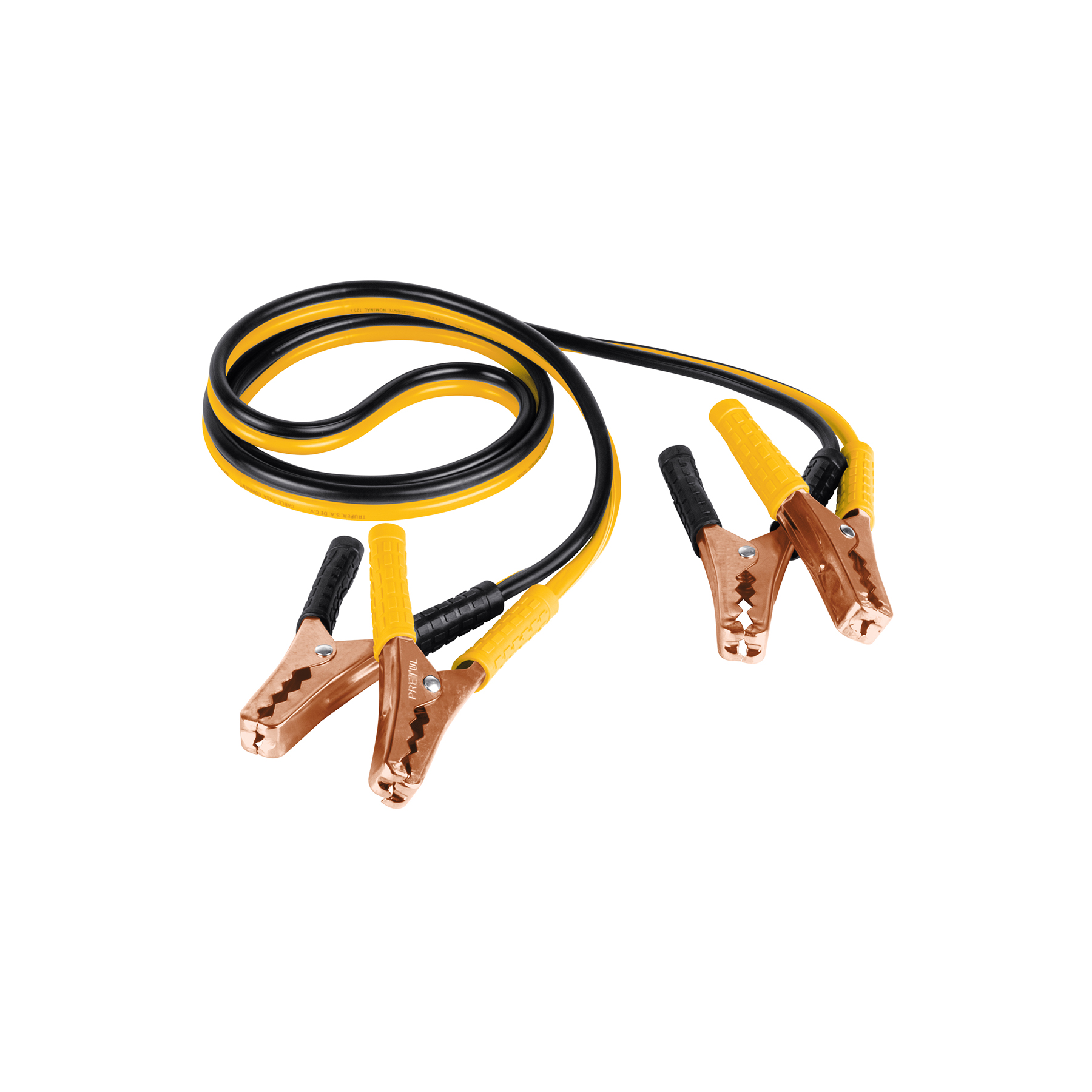 Cable pasacorriente para automóvil, 125 A 2m, Truper (clave CAP-2010P, código 22807)