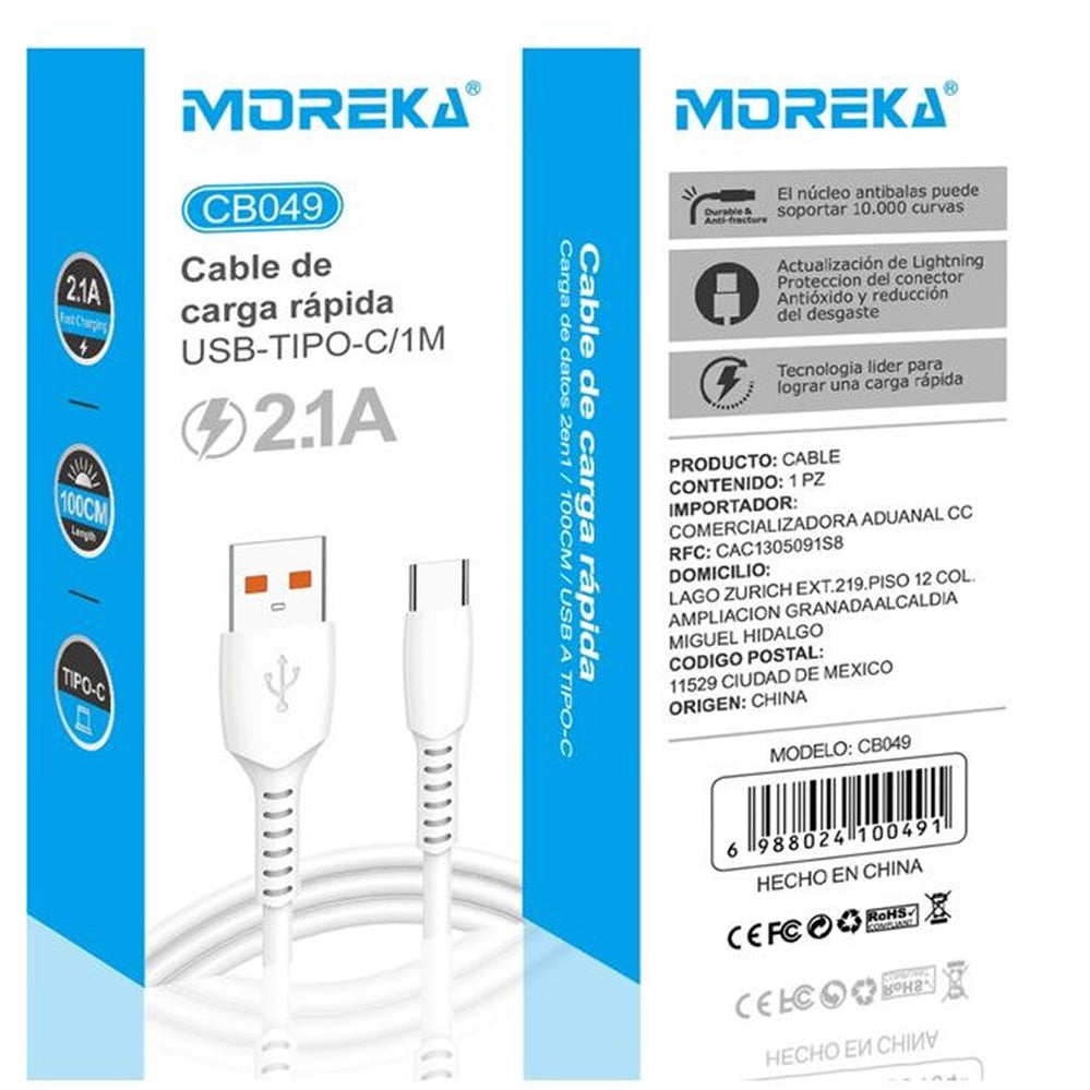CABLE TIPO C CB-049 MOREKA
