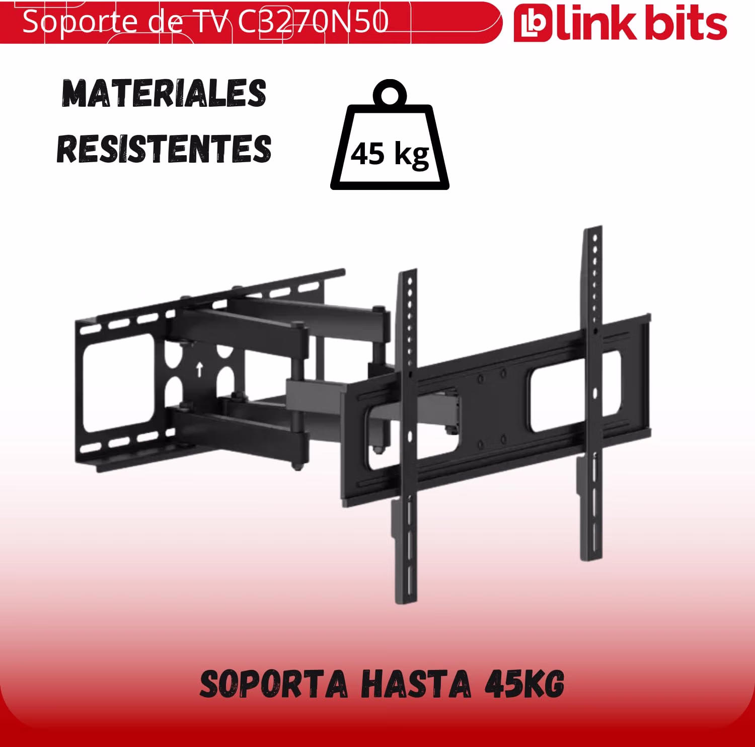 SOPORTE BRAZO 26-70"